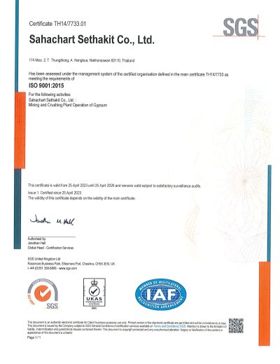 Certificate 9001-2015